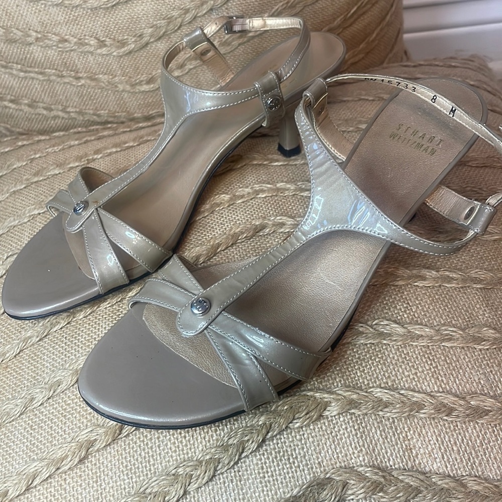 Stuart Weitzman Nude Heels Size 8M - Picture 3 of 12